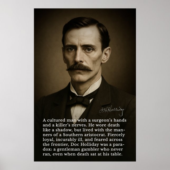 Doc Holliday –  Gentleman, Gambler, Gunfighter Poster (Front)