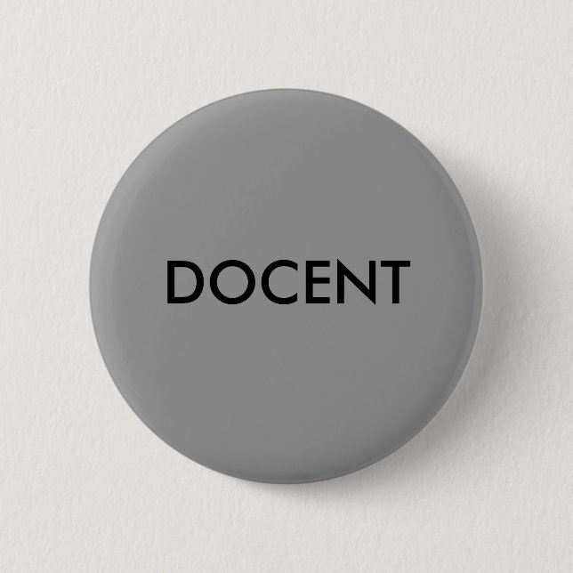 DOCENT 6 CM ROUND BADGE (Front)