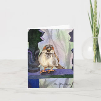 Docile Sparrow Note Card