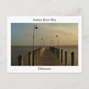 Dock along Indian River Bay Postcard