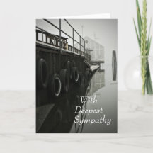 Dock and Boathouse Sympathy Card