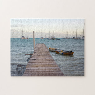 Dock and lobster pots jigsaw puzzle