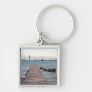 Dock and lobster pots key ring