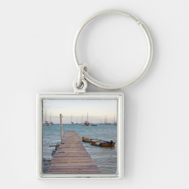 Dock and lobster pots key ring (Front)