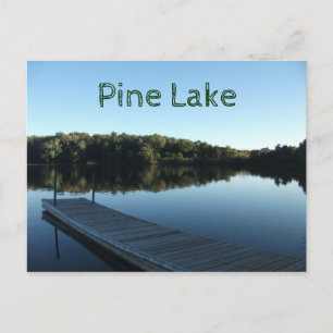Dock and Smooth Lake Pine Lake State Park, Iowa Postcard