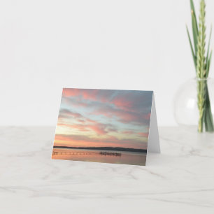 Dock at Sunset - Grand Traverse Bay Card