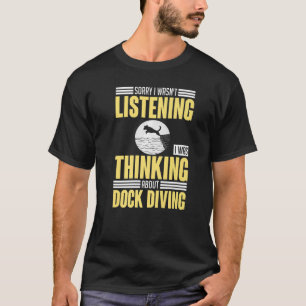 Dock Diving Dog Jumping Pool Board Training Lake   T-Shirt