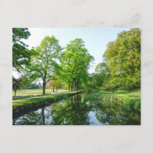 Dock Feeder Canal, Bute Park, Cardiff, Wales. Postcard