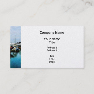Dock in Newport RI - Platinum Finish Business Card