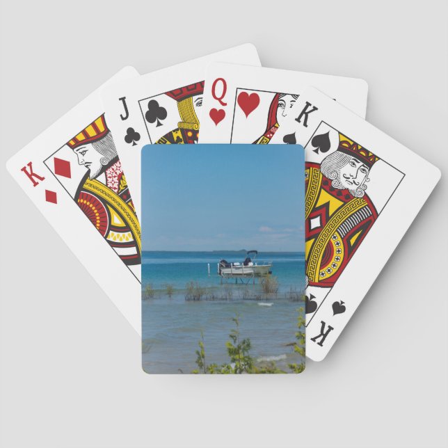 Docked At Mackinac Playing Cards (Back)