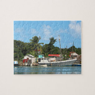 Docked Boats at Antigua Jigsaw Puzzle