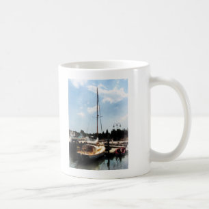 Docked Cabin Cruiser Coffee Mug