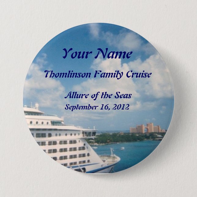 Docked in Nassau Custom Name Badge (Front)