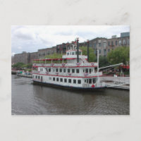 Docked Riverboat Savannah Georgia