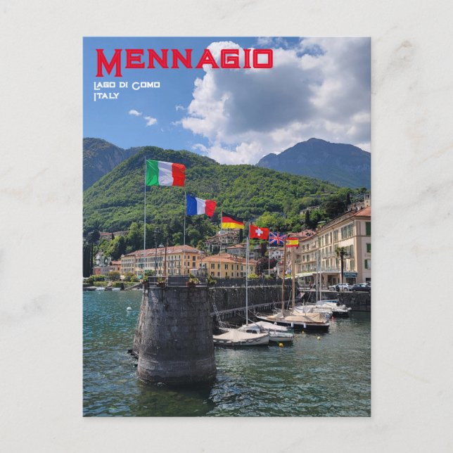 Docks in Menaggio Postcard (Front)