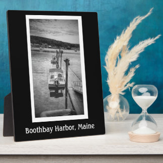 Dockside Boothbay Harbour 8x10 With Easel Plaque