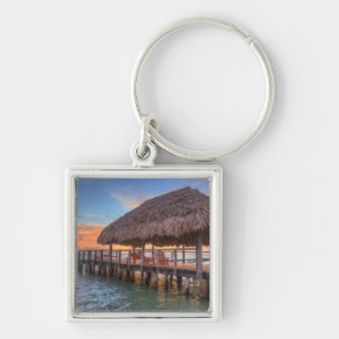 Dockside Sunrise Key Ring
