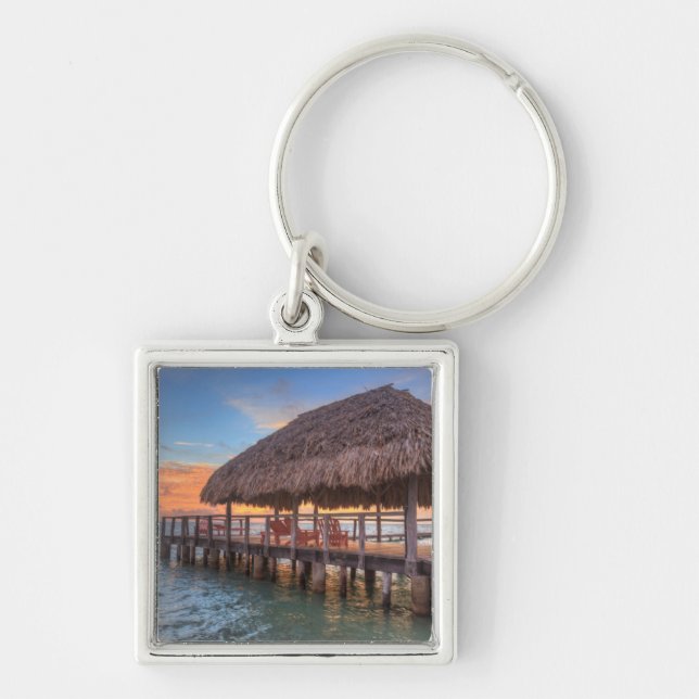 Dockside Sunrise Key Ring (Front)