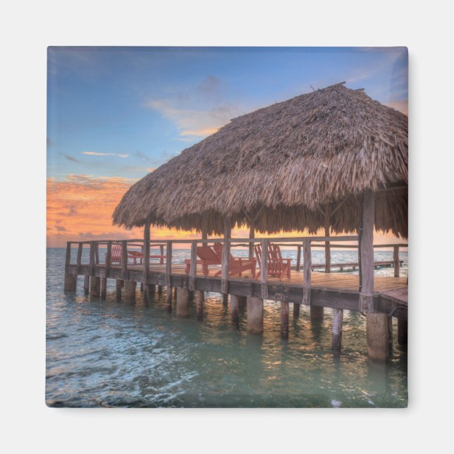 Dockside Sunrise Magnet (Front)