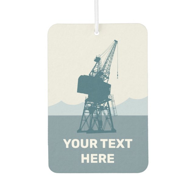 Dockyard Crane Car Air Freshener (Front)