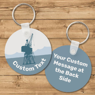 Dockyard Crane Keychain