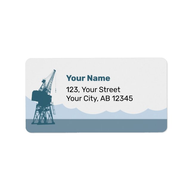 Dockyard Crane Label (Front)