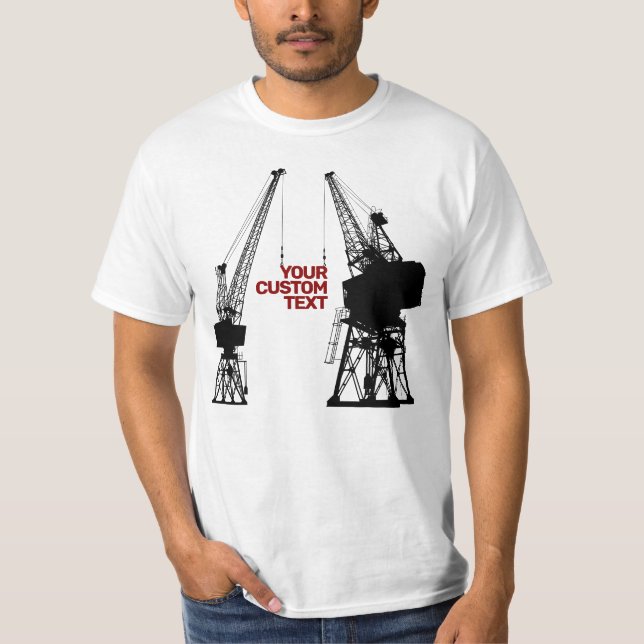 Dockyard Cranes T-Shirt (Front)