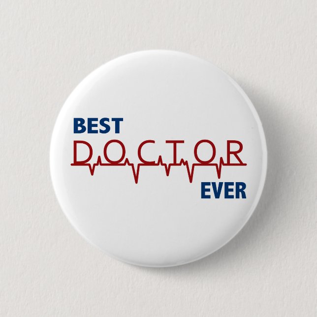 Doctor 6 Cm Round Badge (Front)