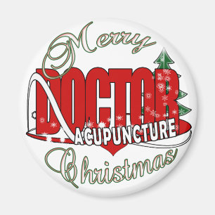 DOCTOR ACUPUNCTURE MERRY CHRISTMAS MAGNET