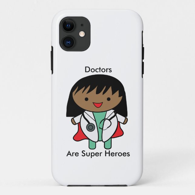 Doctor African American Female Hero Personalise Case-Mate iPhone Case (Back)