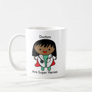Doctor African American Female Personalise Coffee Mug