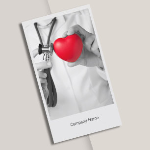 Doctor and Heart Business Card Template