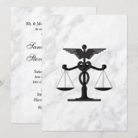 Doctor and Lawyer Wedding Invitation