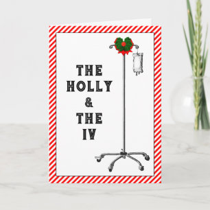 Doctor and Nurse Christmas Holiday Card
