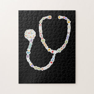 Doctor And Nurse Medical Stethoscope Jigsaw Puzzle