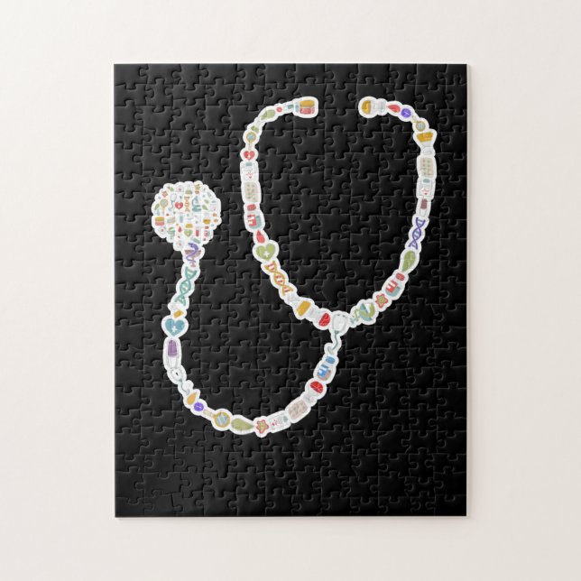 Doctor And Nurse Medical Stethoscope Jigsaw Puzzle (Vertical)