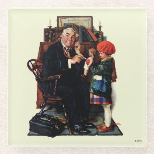Doctor and the Doll Glass Coaster