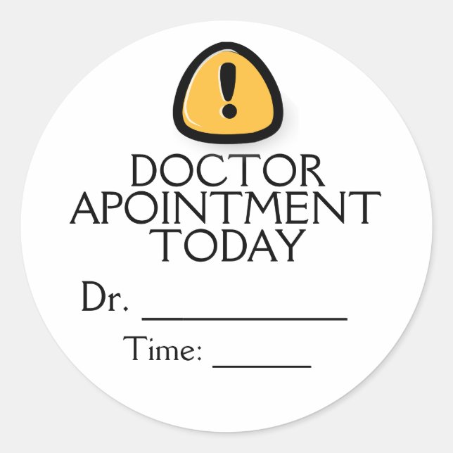 Doctor Appointment Calendar Stickers (Front)