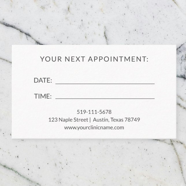 Doctor Appointment Card (Creator Uploaded)