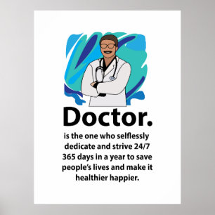 Doctor Appreciation Quote Poster