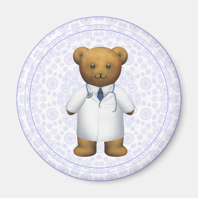 Doctor Bear - Teddy Bear Magnet (Front)