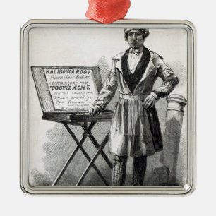 Doctor Bokanky, the street herbalist Metal Ornament