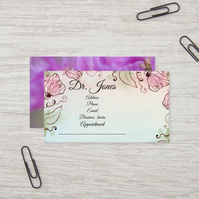 Doctor  business card (Front/Back In Situ)