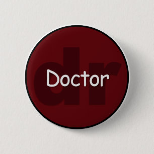 Doctor button (PhD).