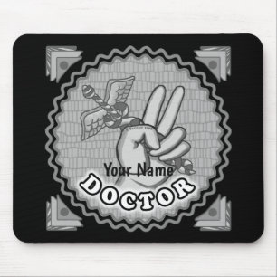 Doctor Caduceus Peace Mouse Pad