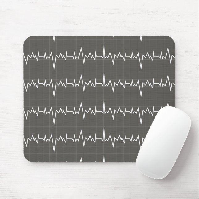 Doctor Cardiac Heartbeat Medical Hospital Health Mouse Pad (With Mouse)