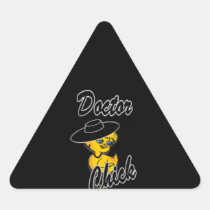 Doctor Chick #4 Triangle Sticker