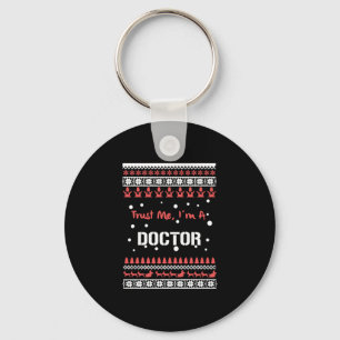 Doctor Christmas Shirt Key Ring