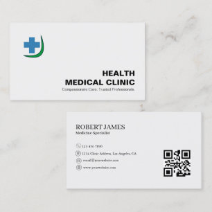 Doctor Clinic Business Card   Customisable