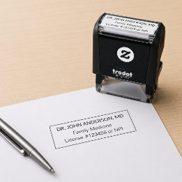Doctor Clinic Healthcare Provider Self-inking Stamp